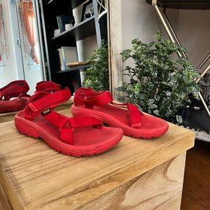 Red Teva Sandals